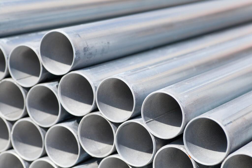 stack of steel pipe and tube (CHS) sections