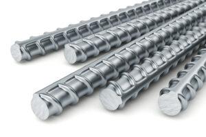 steel reinforcement bars ready to be used