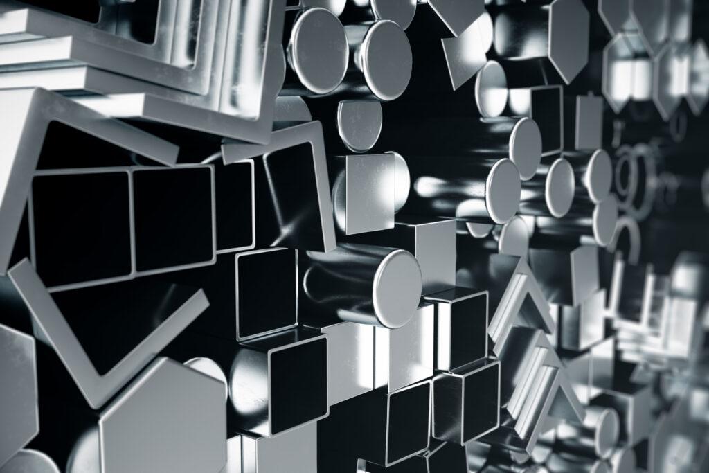 A black and white image of a metal wall.