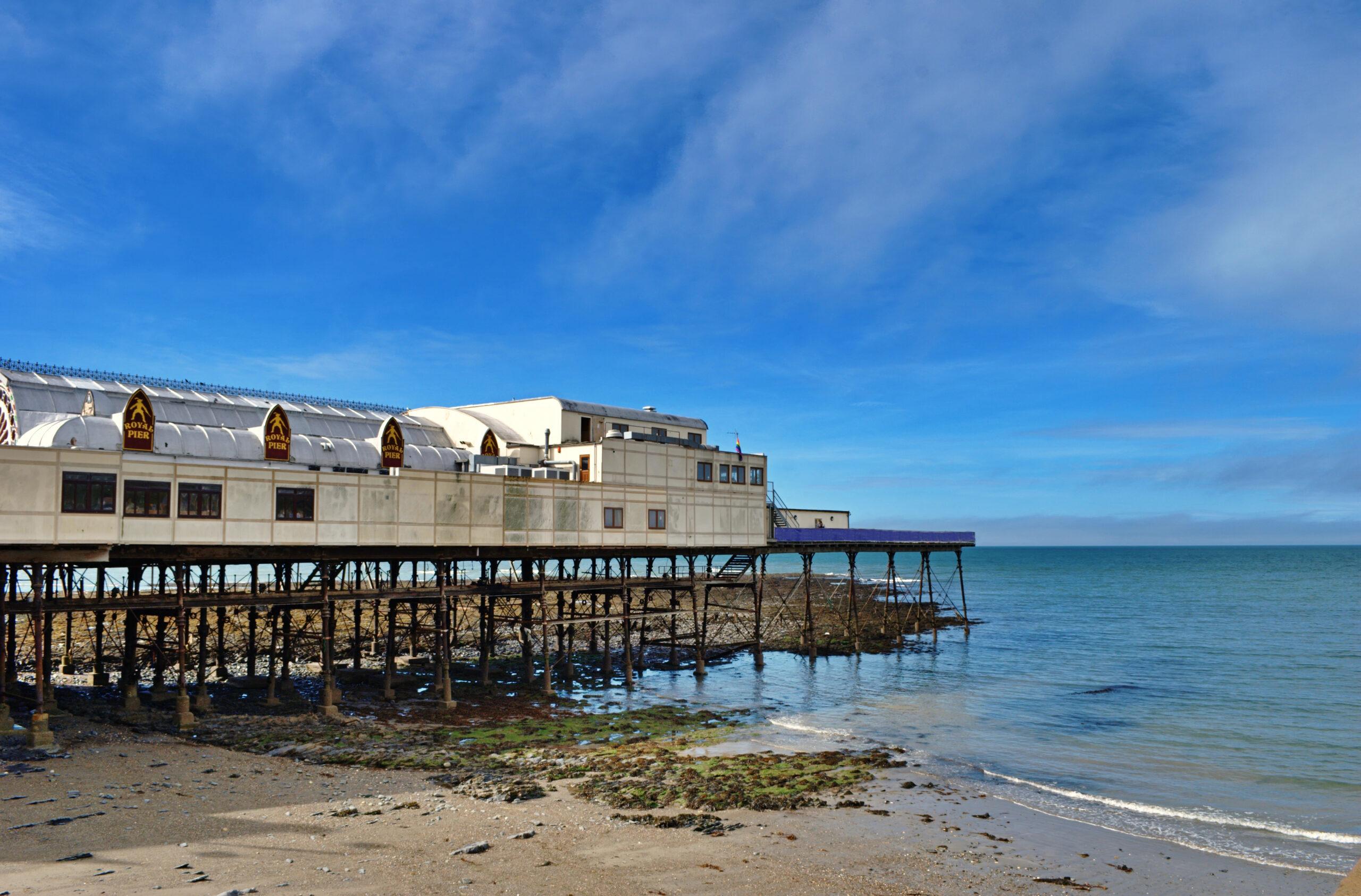 Bournemouth pier, and it's steel buildings